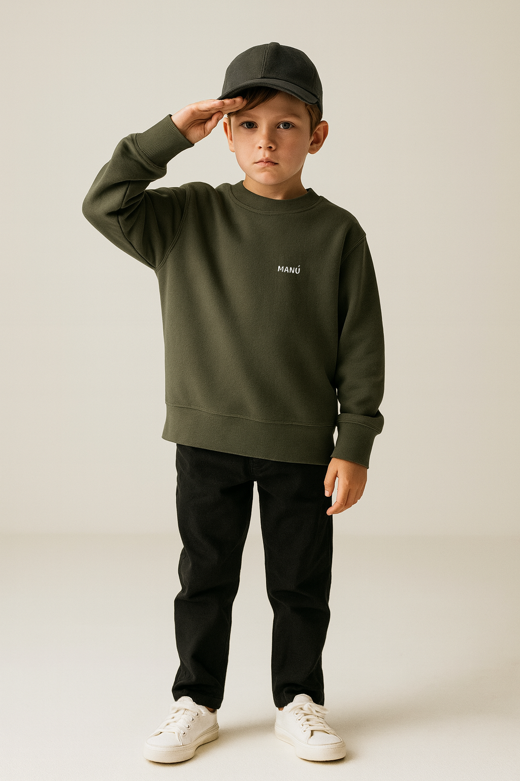 Manú Sweater "Khaki Green" Kids